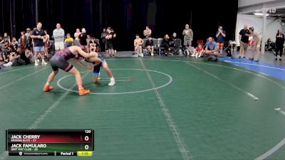 120 lbs Round 6 (8 Team) - Jack Famularo, Grit Mat Club vs Jack Cherry, Kraken Elite