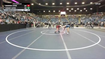 140 lbs Cons. Round 1 - Lindzey Lopez, Leavenworth HS vs Madison LaVine, Lansing HS