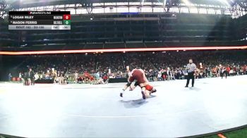 D3-190 lbs Cons. Round 1 - Mason Ferris, Delton Kellogg vs Logan Riley, Millington