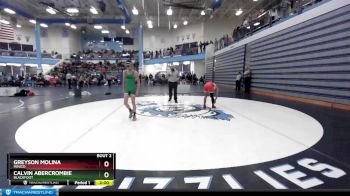 106 lbs Champ. Round 1 - Greyson Molina, Minico vs Calvin Abercrombie, Blackfoot