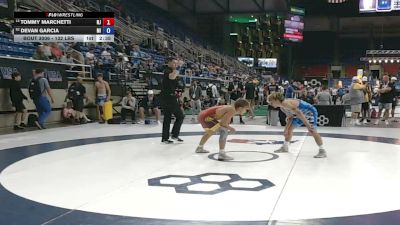 132 lbs Cons. Sub-rd Of 16 - Tommy Marchetti, New Jersey vs Devan Garcia, Michigan