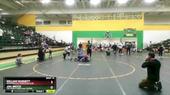 125 lbs Round 1 - Jon Brock, The Storm Wrestling Center vs William Barnett, Richmond Hill Wrestling Club