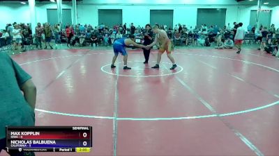 250 lbs Semis & 3rd Wb (16 Team) - Max Kopplin, Iowa vs Nicholas Balbuena, California