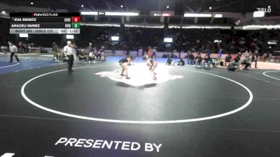 Girls 120 lbs Quarterfinal - Eva Reinitz, Centralia (Girls) vs Araceli Nunez, Davis (Girls)