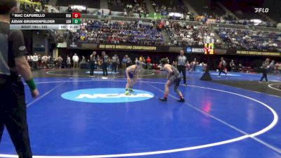 125 lbs Cons. Round 1 - Aidan Gruenenfelder, Loras vs Mac Cafurello, Roanoke