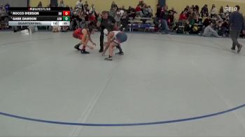90 lbs Quarterfinal - Rocco Iverson, Blaine Wrestling vs Gabe Dawson, American Outlaws Wrestling