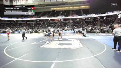 II-116 lbs 3rd Place Match - Jaron Barrientos, Lewiston Porter vs Braiden Salter, Wayne