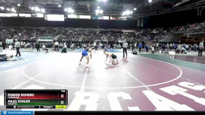 132 lbs Cons. Round 2 - Parker Romero, Timberline vs Miles Kohler, Wasatch