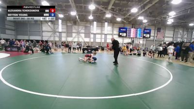 50 kg Cons. Rd Of 32 - Alexandra Tchekounova, Hawks Wrestling Club vs Deyton Young, Missouri Baptist Wrestling Club