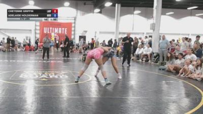 170 lbs 3rd Place - Cheyenne Griffin, Lady Warriors Wrestling Club - GK12E vs Adelaide Holderman, MIREV - GK12E