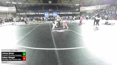 108 lbs Champ. Rd Of 16 - Johnny Baxter, Punisher Wrestling Company vs Callum OHagan, Wrestling Club Tacoma Slam