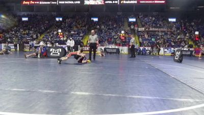 55 lbs Round Of 32 - Diego Gallegos, Dubois vs Landon Lally, Parkland