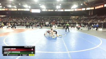 98 lbs Cons. Round 7 - Johnny Behm, Shelley vs Sawyer Anderson, Highland