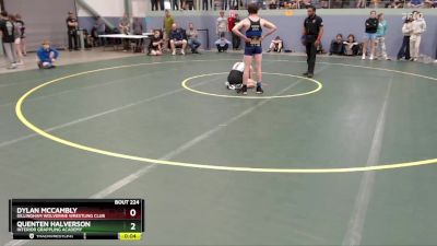 126 lbs Quarterfinal - Dylan McCambly, Dillingham Wolverine Wrestling Club vs Quenten Halverson, Interior Grappling Academy