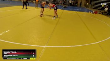140 lbs 5th Place Match - Brennan Giese, Canby vs Grady Young, Pierz