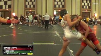 92 lbs Round 1 (6 Team) - Brayden Hoppe, SVRWC Gold vs Malec Ksebe, Armory Athletics Red
