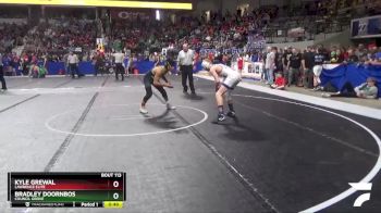 110 lbs 5th Place Match - Bradley Doornbos, Council Grove vs Kyle Grewal, Lawrence Elite