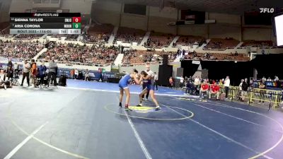 114-D2 Champ. Round 1 - Aria Corona, Moon Valley High School vs Sienna Taylor, San Manuel Jr./Sr. High School