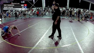 132 lbs Cons. Round 2 - Trey Thompson, Mat Rat Wrestling Club vs Henry Koller, Legacy Wrestling Club