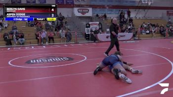 145 lbs Semifinal - Berlyn Davis, Westcliff vs Aspen Dodge, University Of Providence