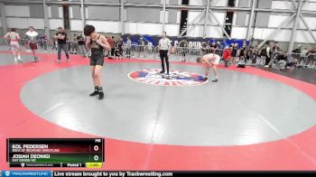 96 lbs Cons. Round 4 - Josiah Deonigi, Mat Demon WC vs Kol Pedersen, Rock Of Redmond Wrestling