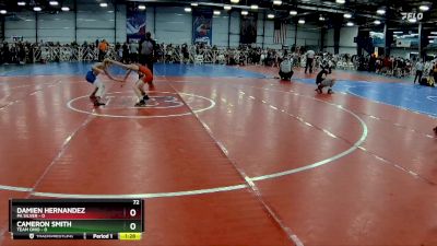 72 lbs Rd# 7- 10:45am Saturday Final Pool - Damien Hernandez, PA Silver vs Cameron Smith, Team Ohio