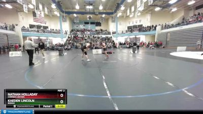 220 lbs Cons. Round 2 - Kaeden Lincoln, Borah vs Nathan Holladay, Corner Canyon