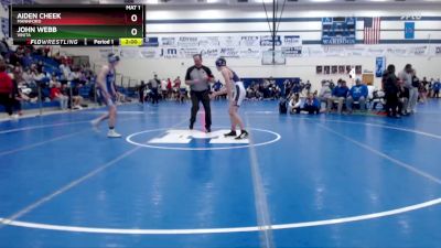 144 lbs Cons. Round 2 - John Webb, Vinita vs Aiden Cheek, Mannford