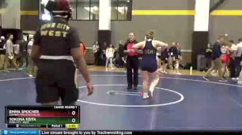 190 lbs Champ. Round 1 - Emma Speicher, Sumner-Fredericksburg vs Sokona Keita, Iowa City, West