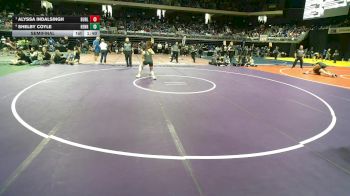 5A 135 lbs Semifinal - Alyssa Indalsingh, Burleson vs Shelby Coyle, Henrietta
