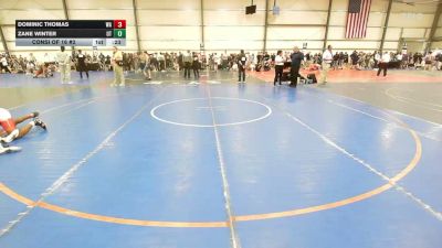 138 lbs Consi Of 16 #2 - Dominic Thomas, WA vs Zane Winter, UT