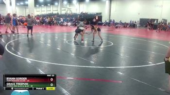 155 lbs Round 2 (8 Team) - Grace Freeman, Florida Red Black & Blue vs Ryann Gorder, Team Montana Silver