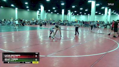 120 lbs Round 6 (16 Team) - Brady Forkin, Team STL White vs Lucas Restrepo, Wellington - DEV