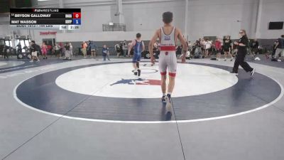 144 lbs Cons. Sub-rd Of 16 - Bryson Galloway, Bad Karma vs Mat Wasson, Kryptonite