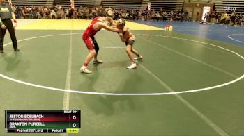 140 lbs Quarterfinal - Jeston Edelbach, W-K (Wabasha/Kellogg) vs Braxton Purcell, ANML