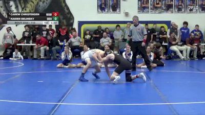 113 lbs 1st Place Match - Kaiden Belinsky, Don Bosco vs Carew Christensen, Waukee Northwest