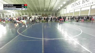 155 lbs Cons. Round 2 - Ramiro Gutierrez, RWC- Roy Wrestling Club vs Zed Whitmore, Bear River Wrestling Club