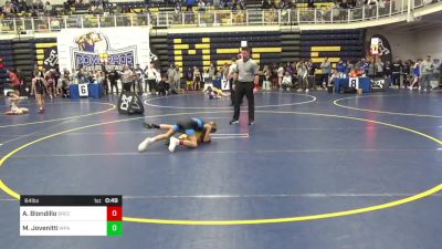 84 lbs Consy 6 - Anthony Biondillo, Brecksville vs Maximus Jovenitti, WPA Spartans