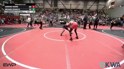 110 lbs Semifinal - Armond Goree, Raw Wrestling Club vs Michael Evans III, Tulsa Blue T Panthers