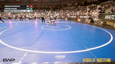 67 lbs Consi Of 4 - Benson Devereaux, Sebolt Wrestling Academy vs Porter Fulger, Alpha Elite