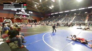 61 lbs Quarterfinal - Barrett Tillery, Independent vs Zavier Melendez, Top Notch WC