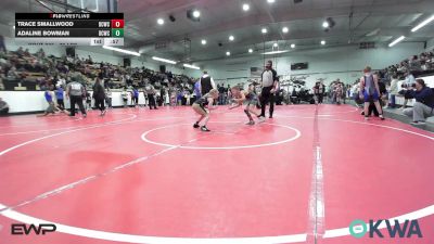 76 lbs Rr Rnd 1 - Trace Smallwood, Dark Cloud Wrestling Club vs Adaline Bowman, Dark Cloud Wrestling Club