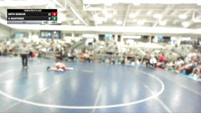 87 lbs Quarterfinals (8 Team) - JJ Martinez, Black Fox vs Seth Sobaje, Cali Club