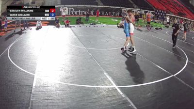 105 lbs 1st Place Match - Statlyn Williams, Idaho vs Jayce Leclaire, Wisconsin