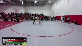144 lbs 9th Place Match - Donivan Saleh, Bear Creek vs Keegan Pottorff, Broomfield