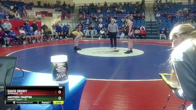 165 lbs 4th Wrestleback (16 Team) - Davis Dendy, Jefferson vs Hayden Martin, Harris County