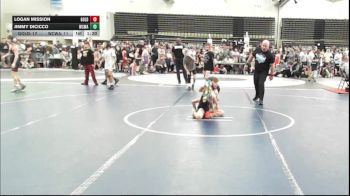 69 lbs Rr Rnd 7 - Logan Mission, All I See Is Gold Academy Stars - ESC vs Jimmy DiCicco, Wrecking Crew Wrestling Academy - ESC