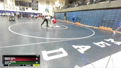 115 lbs Cons. Round 1 - Briar Hull, Medical Lake vs Clay Fouts, Deer Park