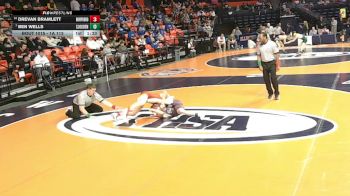 1A 113 lbs Champ. Round 1 - Ben Wells, St. Joseph (S.J.-Ogden) vs Drevan Bramlett, Murphysboro