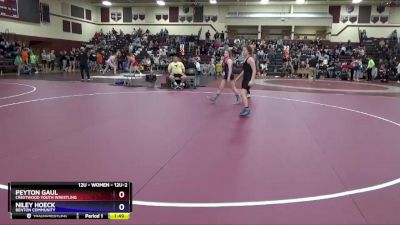 12U-2 lbs Round 2 - Niley Hoeck, Benton Community vs Peyton Gaul, Crestwood Youth Wrestling